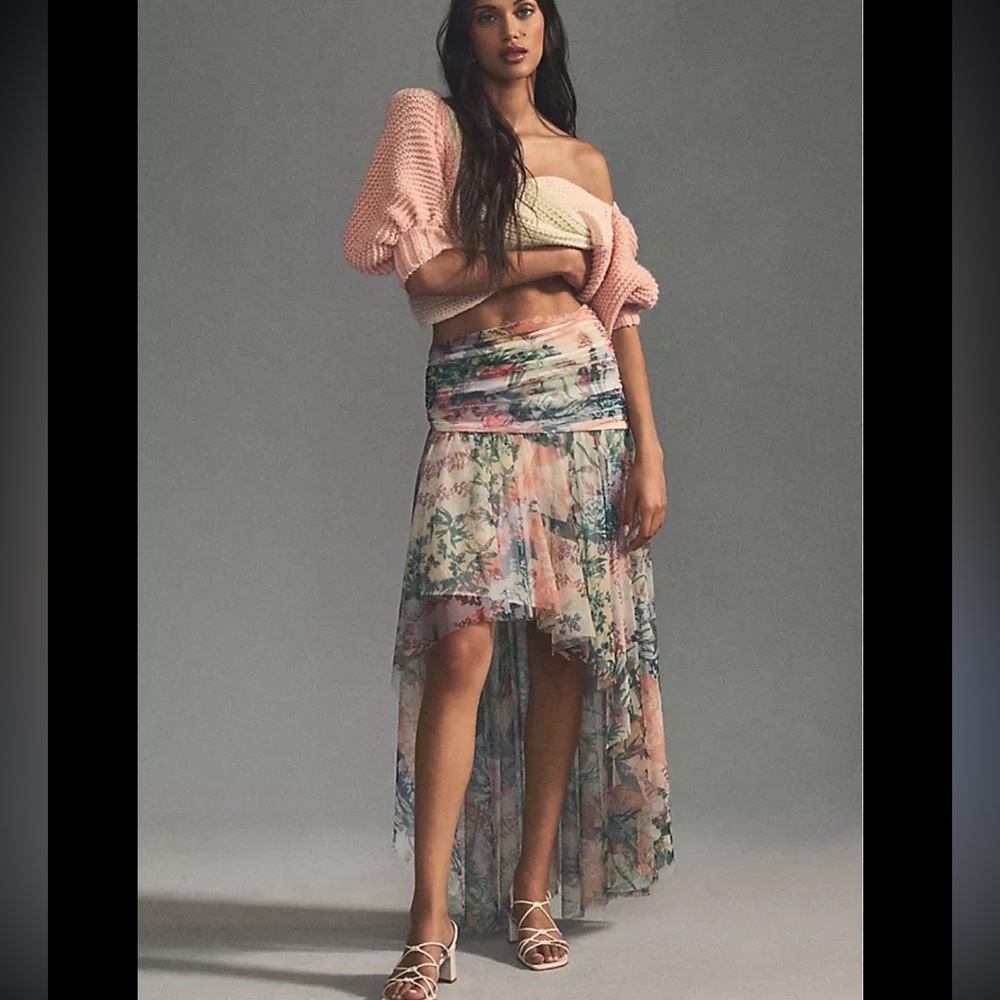 Anthropologie skirt high low hem size 8 NWT